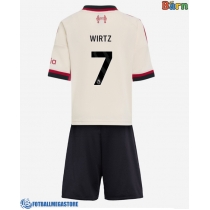 Fotballdrakt Barn Liverpool Florian Wirtz #7 Bortedraktsett 2025-26 Kortermet (+ Korte bukser)